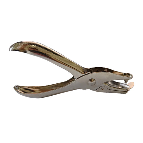 Hand-held hole punch, single-hole bean punching pliers 6mm round aperture, paper file, hand account, office stationery hole punching machine
