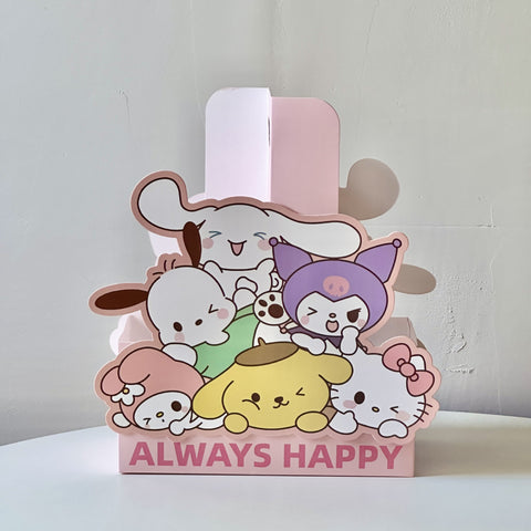 Children's Day Send Children Tide Play Series Tote Bag Cartoon DIY Coffee Milk Tea Decorative Flower Box Floral Packaging Materials