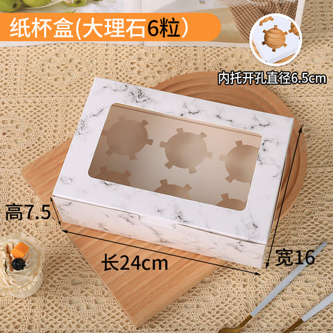 Eco-friendly Recyclable Plastic Cupcake & Muffin Packaging Box with Custom Printed Patterns and Logos