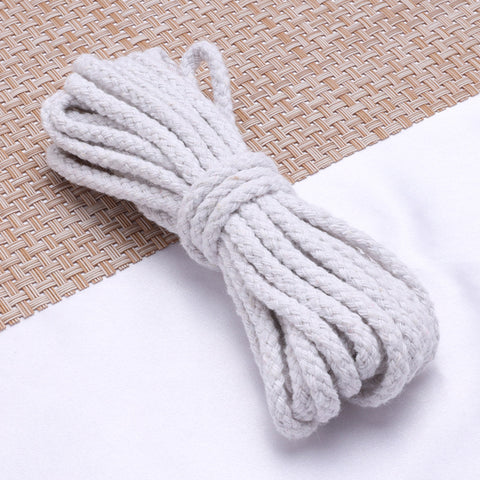 Spot 5mm colored eight-strand cotton rope, handmade DIY woven hemp rope, drawstring, trouser belt binding rope, hollow 8-strand cotton rope