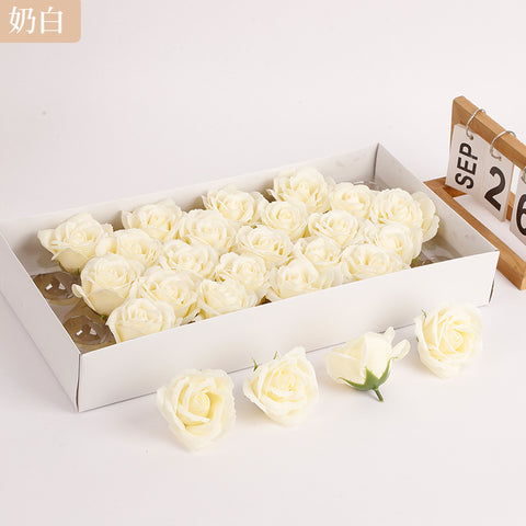 Soap flower five-layer soap rose head Valentine's Day DIY bouquet gift box packaging material simulation head high simulation