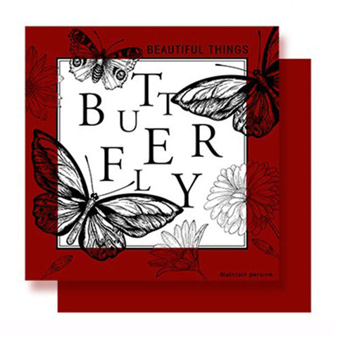 New waterproof retro dreamy butterfly floral wrapping paper - bopp thickened pearlescent film, available in multiple colors