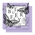 New waterproof retro dreamy butterfly floral wrapping paper - bopp thickened pearlescent film, available in multiple colors