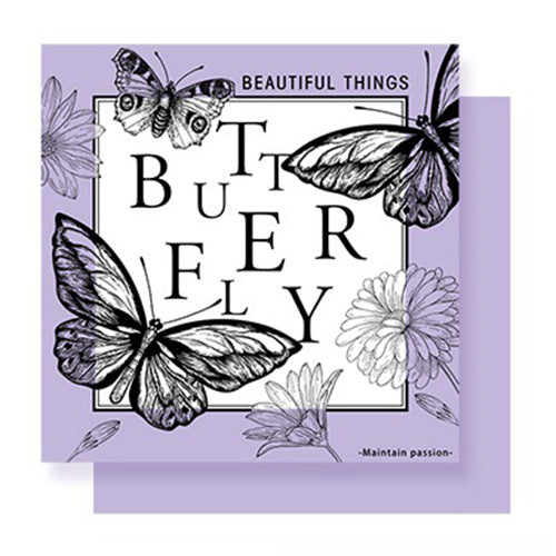New waterproof retro dreamy butterfly floral wrapping paper - bopp thickened pearlescent film, available in multiple colors