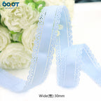3cm Solid Color Lace Hollow Grosgrain Ribbon Eco-Friendly Durable Modern DIY Handmade Bow Headgear Hair Valentine's Day Wedding