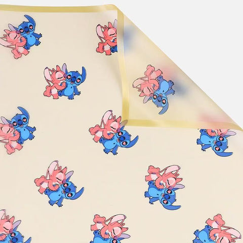 Floral Materials Stitch Cute Cartoon Bouquet Wrapping Paper Mist Paper Waterproof Bouquet Gift Wrapping Florist Supplies