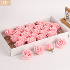 Soap flower five-layer soap rose head Valentine's Day DIY bouquet gift box packaging material simulation head high simulation