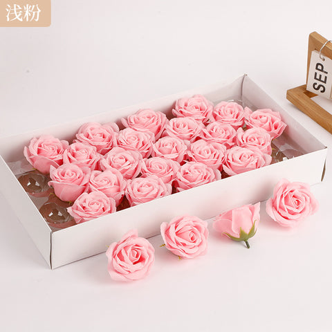 Soap flower five-layer soap rose head Valentine's Day DIY bouquet gift box packaging material simulation head high simulation