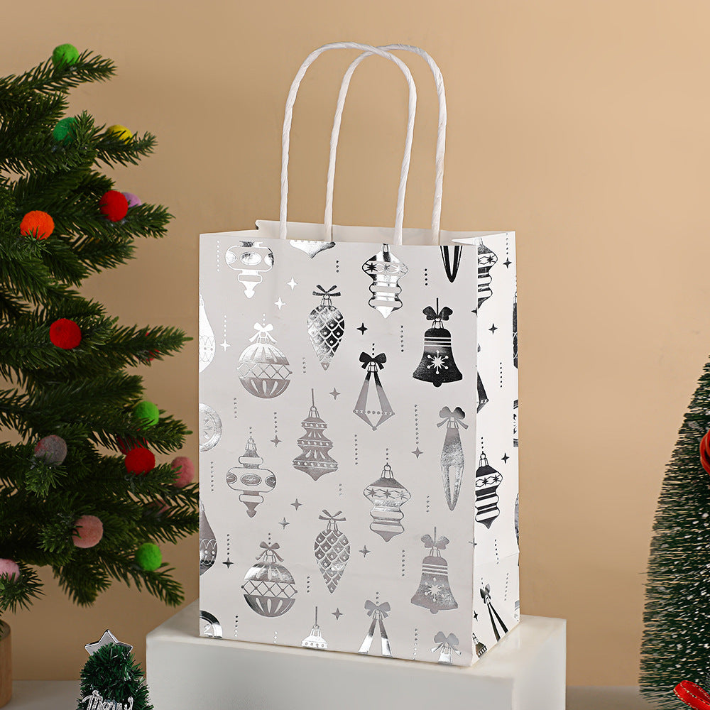 Christmas gift bag cartoon christmas tree souvenir bag holiday party snack packaging bag kraft paper bag
