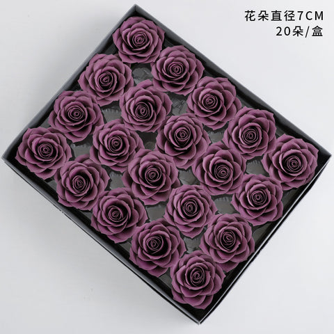 Qixi Festival new soap flower head pride rose aromatherapy immortal flower seven layers soap flower simulation flower wholesale