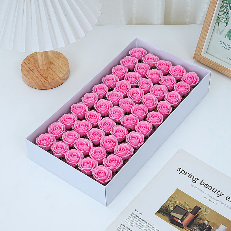 Thumbflower boxed mini soap rose bouquet, Valentine's Day gift decoration materials, wholesale preserved flowers