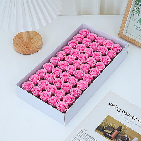 Thumbflower boxed mini soap rose bouquet, Valentine's Day gift decoration materials, wholesale preserved flowers