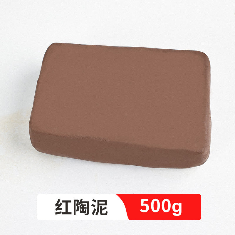 Soft pottery mud clay shaping clay porcelain mud 500g handmade pottery no-bake white mud manufacturers wholesale pottery mud