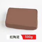 Soft pottery mud clay shaping clay porcelain mud 500g handmade pottery no-bake white mud manufacturers wholesale pottery mud