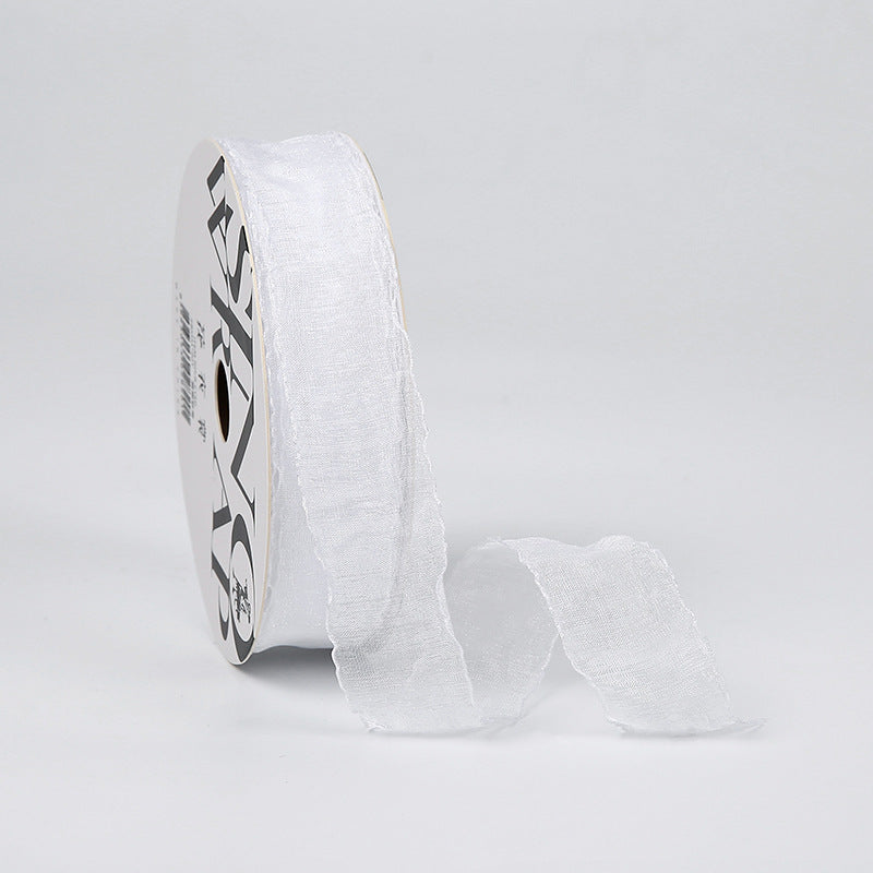 Valentine's Day super sweet ribbon bouquet packaging webbing bow DIY handmade yarn belt flower packaging ribbon wholesale