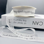 English alphabet transparent ribbon snow yarn belt chiffon webbing ribbon ribbon ribbon bouquet cake wrapping gift