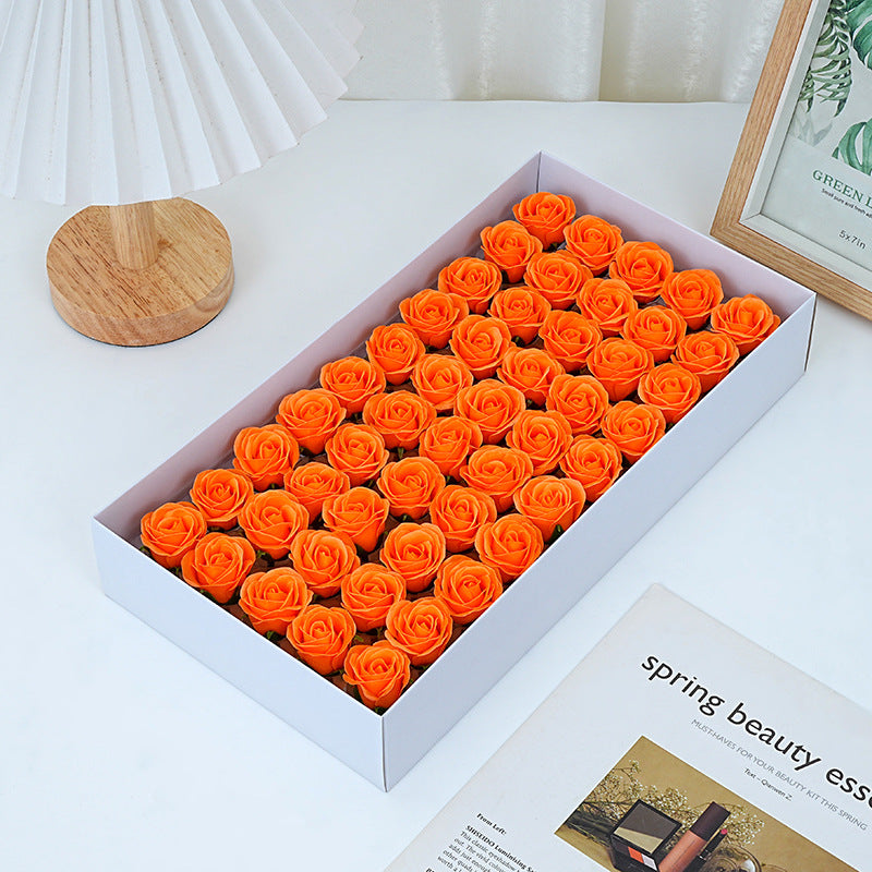 Thumbflower boxed mini soap rose bouquet, Valentine's Day gift decoration materials, wholesale preserved flowers