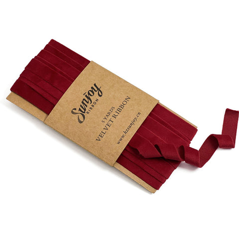 Dutch Velvet Ribbon Roll Modern Velvet Gift Ribbon for Handmade Craft Ornaments Wedding Gift Wrapping