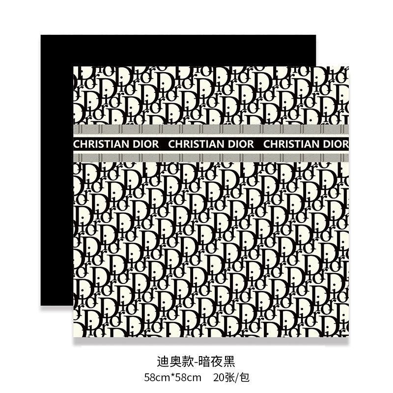 New Hera light luxury paper series flower wrapping paper red bouquet thousand bird grid thickened waterproof bag flower paper material
