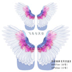Birds and Sky Shaping Feather Wings Wrapping Paper Flower Bouquet Handmade DIY Floral Materials Mother's Day