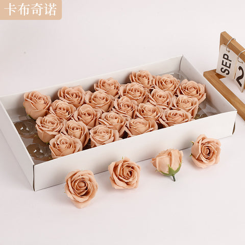 Soap flower five-layer soap rose head Valentine's Day DIY bouquet gift box packaging material simulation head high simulation