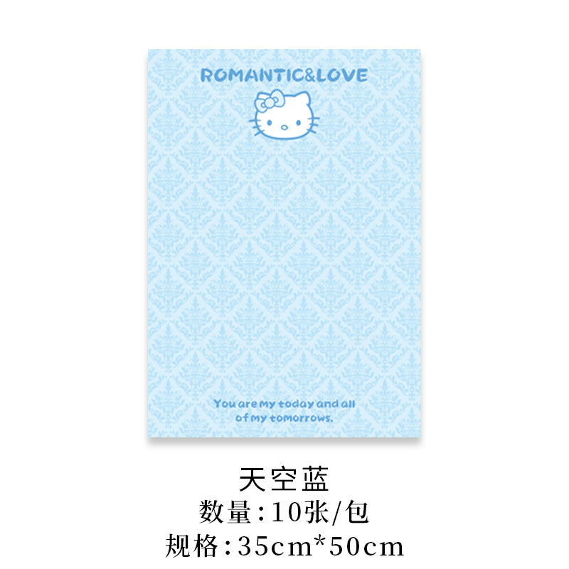 Sweetheart kt wrapping paper flower bouquet packaging decoration, Hello Kitty high quality thickened paper flower shop floral materials