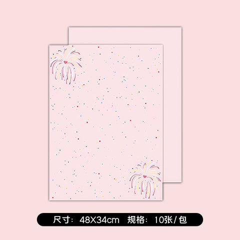 New black fireworks bouquet cardstock new year's eve flower packaging styling paper chrysanthemum diy material floral packaging paper