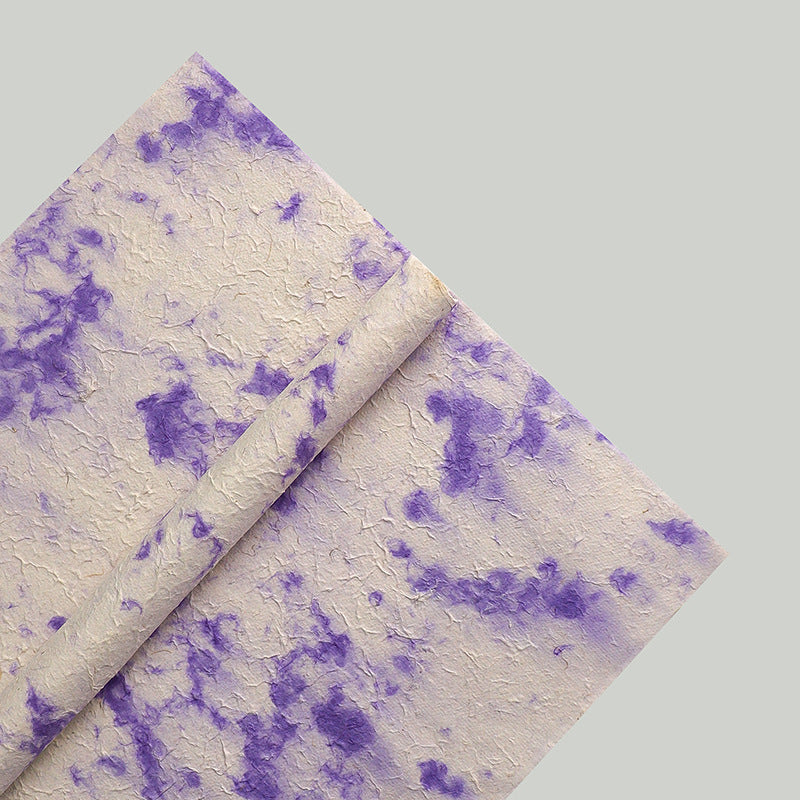 Tie-dye Dongba paper thickened hand-torn paper flower bouquet wrapping paper handmade paper creative bag flower paper wholesale