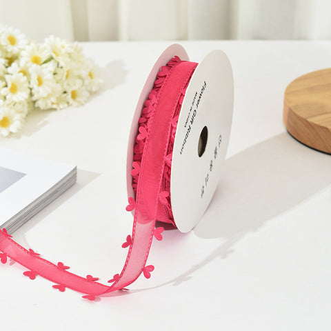 Bilateral love ribbon, hair accessories DIY bow flower gift packaging ribbon cross-border binding belt