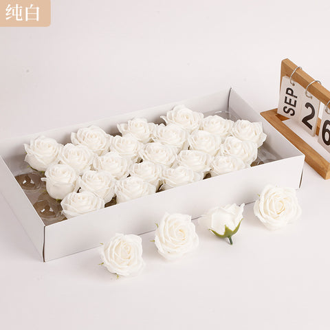 Soap flower five-layer soap rose head Valentine's Day DIY bouquet gift box packaging material simulation head high simulation