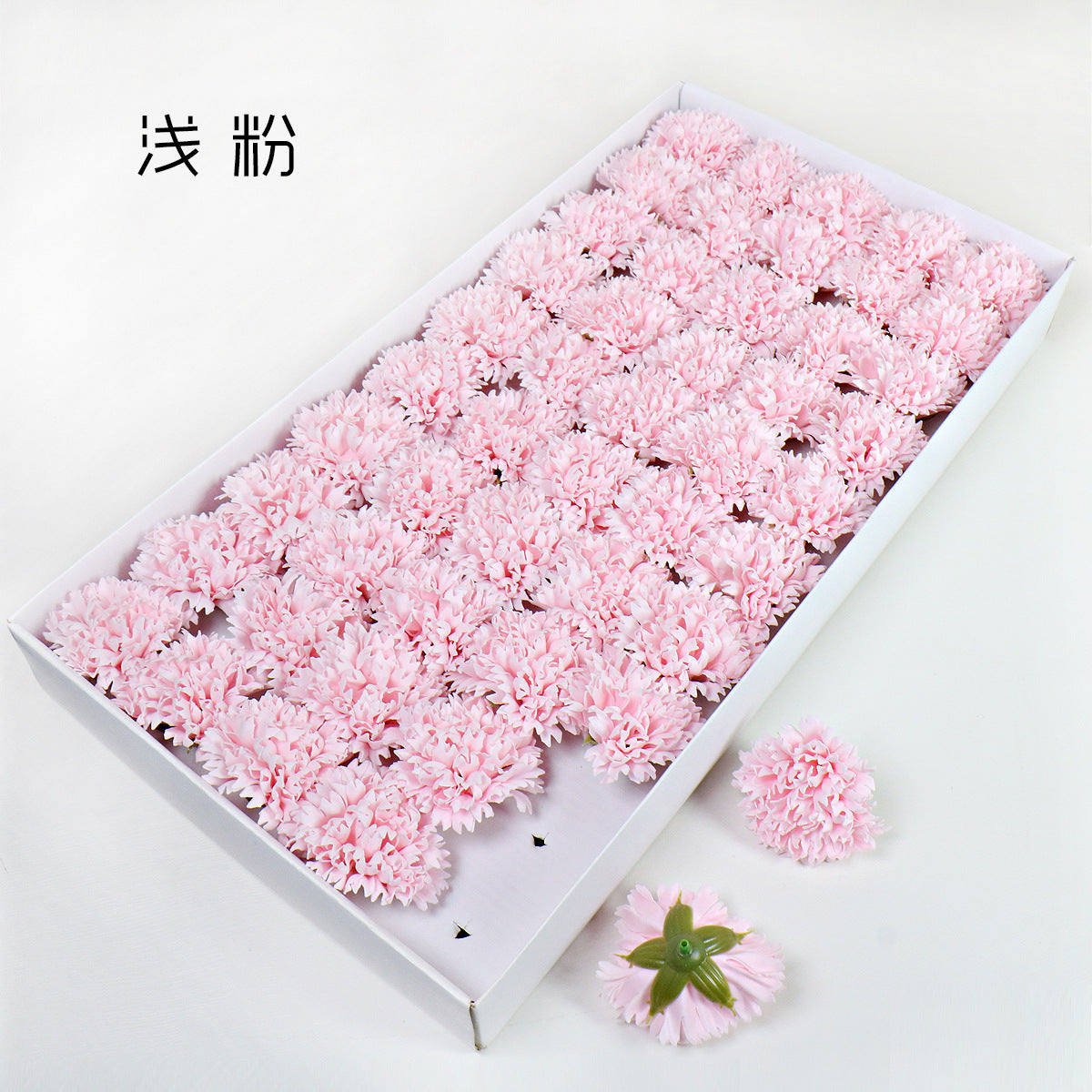 Soap flower head, carnation soap flower, artificial flower head, flower head festival bouquet gift box, DIY materials, flowers