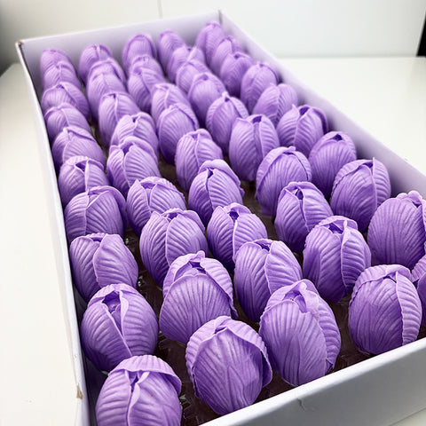 New product simulation tulip flower head soap flower mother's day send mother arrangement flower accessories handmade materials