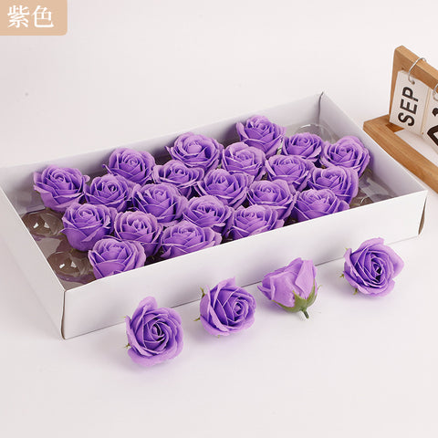 Soap flower five-layer soap rose head Valentine's Day DIY bouquet gift box packaging material simulation head high simulation