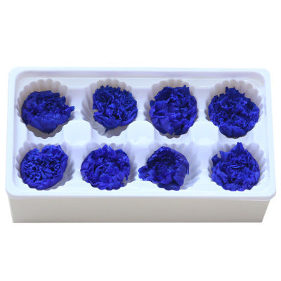 Eternal Flower 4-5cm A Grade Carnation Flower Head DIY Material 8 Packs Yunnan Wholesale Eternal Carnation Flower Head
