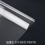 Fresh flower wrapping paper, fully transparent cellophane, 50 sheets, plastic paper, waterproof paper, flower wrapping paper, bouquet paper