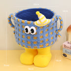 Dopamine woven storage basket desktop living room entrance ornament large capacity small monster snacks doll storage basket