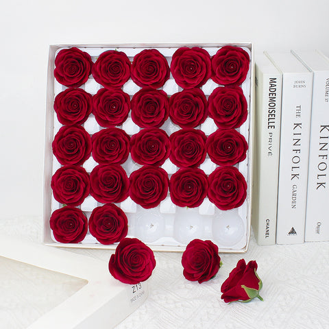 Taixi wholesale seven-layer awakening soap flower rose head simulation immortal flower rose handmade DIY bouquet material