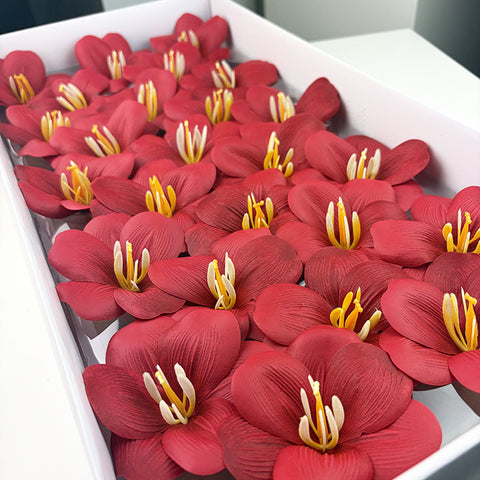 Soap flower tulip new bouquet flower accessories simulated flower gifts open tulip with flower embellishment