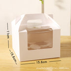 1/2/4/6/12 capsules window muffin box baking snow meiniang egg tart box packaging box cupcake packaging box