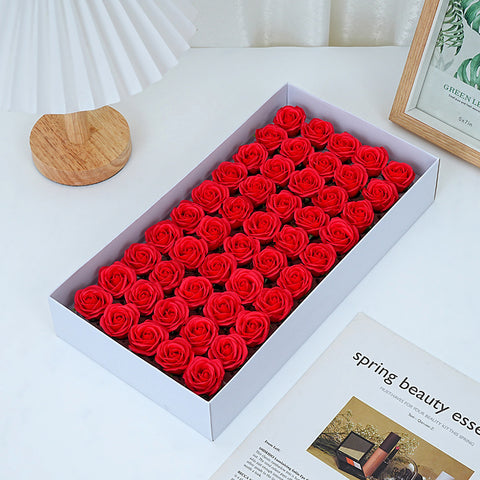 Thumbflower boxed mini soap rose bouquet, Valentine's Day gift decoration materials, wholesale preserved flowers