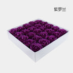 Artificial flower five-layer rose soap flower large flower head soap flower gift box bouquet flower shop festival supplies manufacturer wholesale