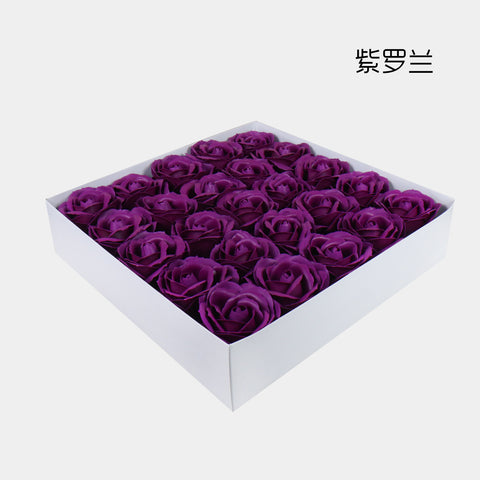 Artificial flower five-layer rose soap flower large flower head soap flower gift box bouquet flower shop festival supplies manufacturer wholesale