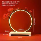 New Chinese LED lamp ring living room creative ornament Gundam background light gift home decoration flowing water ornament