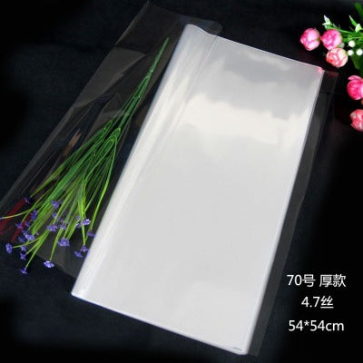 Fresh flower wrapping paper, fully transparent cellophane, 50 sheets, plastic paper, waterproof paper, flower wrapping paper, bouquet paper