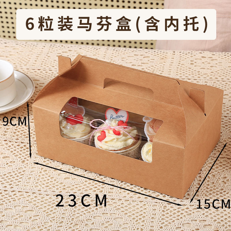 Eco-friendly Recyclable Plastic Cupcake & Muffin Packaging Box with Custom Printed Patterns and Logos