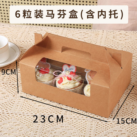 Eco-friendly Recyclable Plastic Cupcake & Muffin Packaging Box with Custom Printed Patterns and Logos