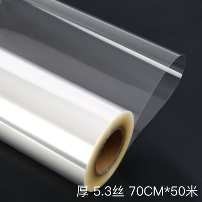 Fresh flower wrapping paper, fully transparent cellophane, 50 sheets, plastic paper, waterproof paper, flower wrapping paper, bouquet paper