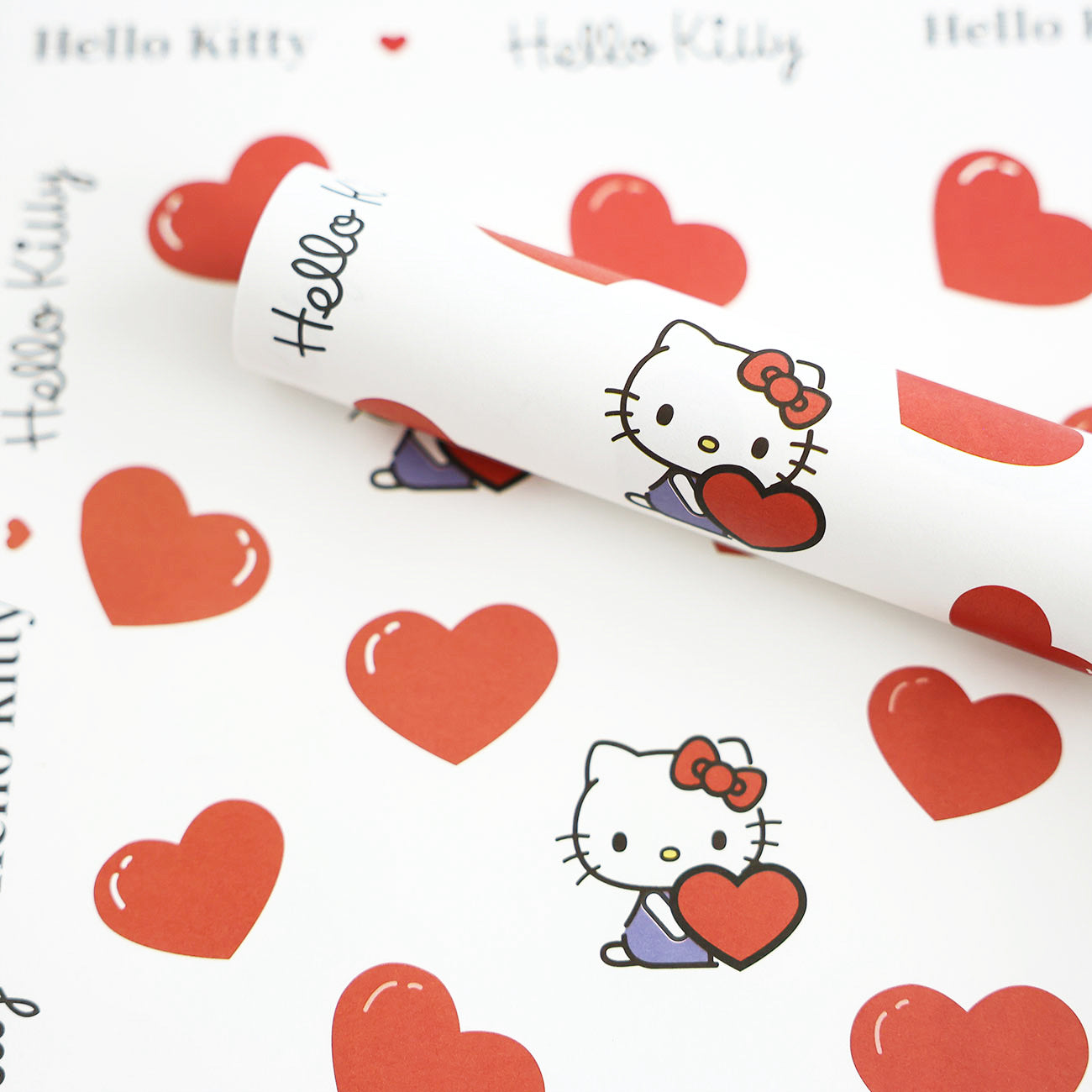 Cartoon KT Cat Wrapping Paper White Kraft Paper Thickened Cute Cat Florist Floral Handmade DIY Material