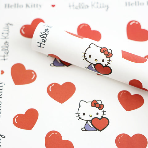 Cartoon KT Cat Wrapping Paper White Kraft Paper Thickened Cute Cat Florist Floral Handmade DIY Material