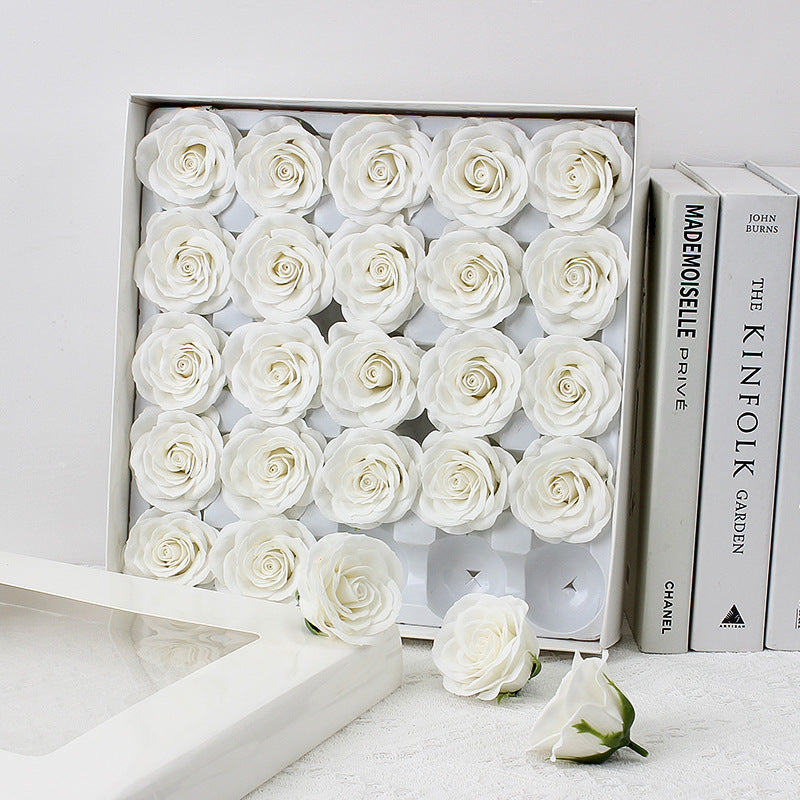 Taixi wholesale seven-layer awakening soap flower rose head simulation immortal flower rose handmade DIY bouquet material
